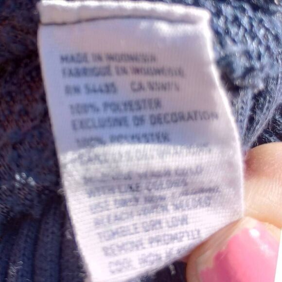 American eagle Sherpa zip up hoodie dark blue - Picture 5 of 5